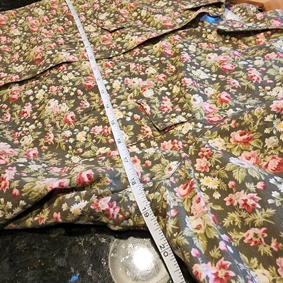 Jones New York Sport Floral button down - Picture 5 of 8